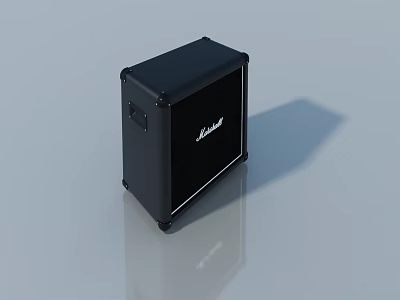 Sleek Black Modern Hinged Door With Smooth Surface And Metal Frame 3d model