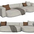 Modern Multiplayer Sofa 3d model