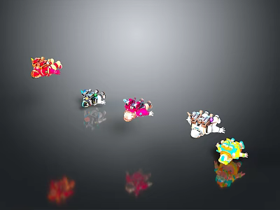 Cosmic Space Exploration Featuring Rocket Planets Astronaut and Stars 3d model