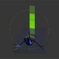 Shark Figure From The Meg Movie With 3D Blue And Green Design