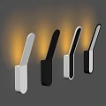 Modern Sleek Wall Lamps with Black and White Design for Home Lighting Decor