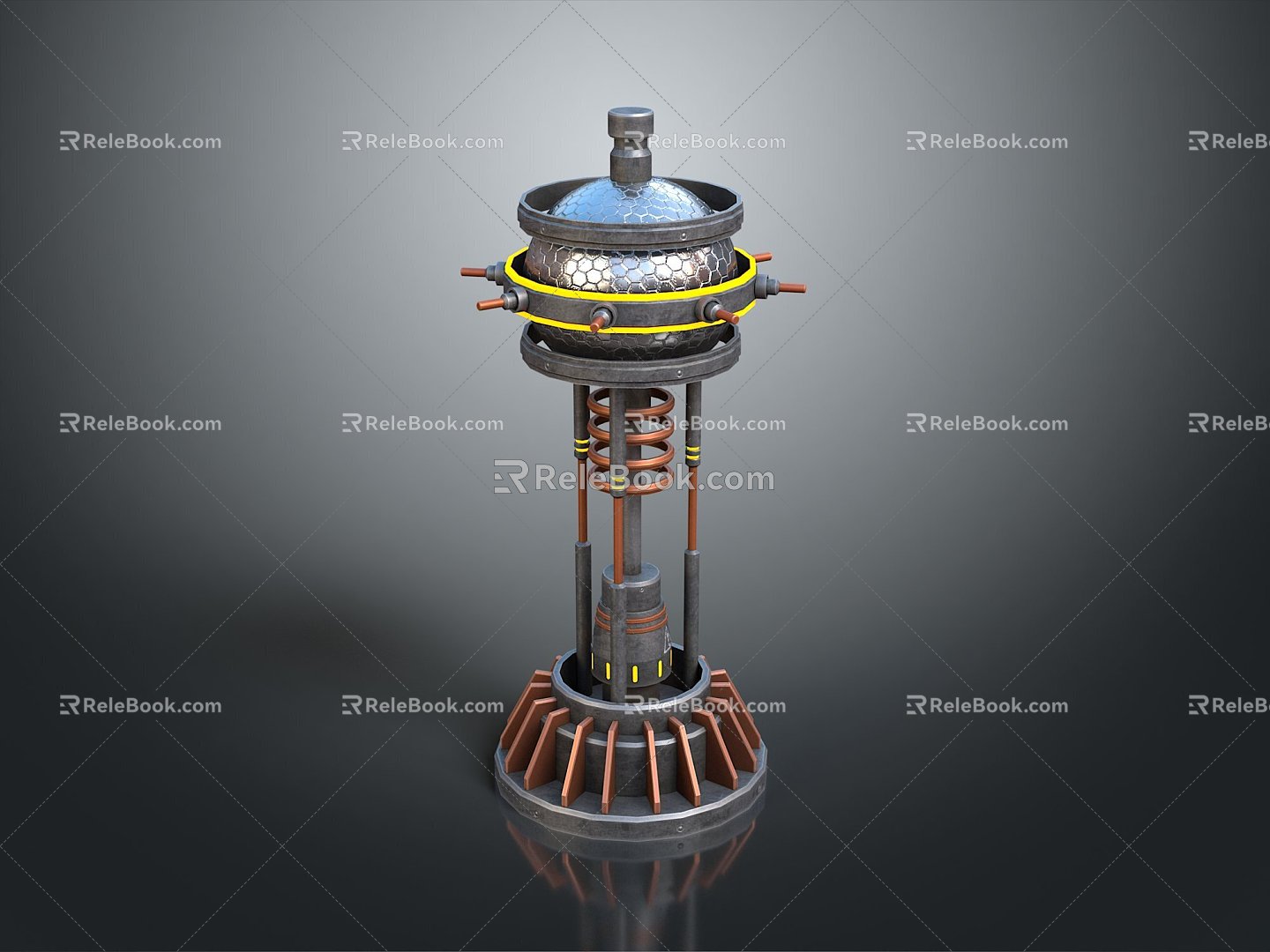 science fiction nuclear reactor science fiction item science fiction component high-tech component science fiction equipment science fiction scene 3d model