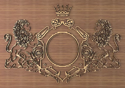 European-style Metal Carved European Pattern Hollow Carved Pattern 3d model