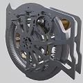 Mechanical Industrial Equipment Featuring Precision Gears Coiled Spring And Metal Structure