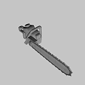 Heavy Duty Industrial Chainsaw with Orange Black Design Ergonomic Handle and Sharp Chain
