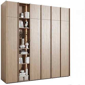 Modern bookcase 3d model