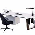 Desk computer desk 3d model