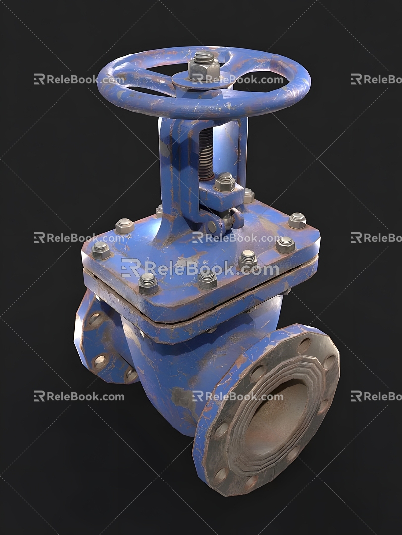 modern industrial valve modern realistic machinery industrial valve switch factory 3d model