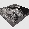 Natural Rugged Mountain Landscape With Rocky Terrain And Sunlit Textures