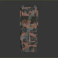 Rugged 6x6 Military Vehicle With Camouflage Paint And Roof Antennas