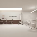 Minimalist Modern Clothing Store Mannequins In White Dresses Wooden Hangers Soft Lighting And Green Plant