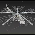 Military Camouflage Helicopter Flying Over Wooded Area With Extended Landing Gear