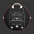 Modern Backpack Back Design With Mesh Padding Supportive Buckles And Red Accent Trim 3d model