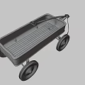 The Streeter Red Toy Wagon With White Wheels And Classic Design