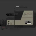 Vintage Video Camera As Classic Electronic Appliance With Large Lens And Handheld Design