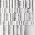 Elegant White Marble Texture Wall Design With Natural Veins And Patterns