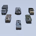 Military Tank Collection Featuring Armored Vehicles with Vintage and Modern Design Details