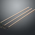Long Light Wooden Equipment with Metal Clips and Smooth Straight Structure