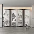 New Chinese Partition Screen 3d model