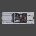 Vintage Rusty Convertible Classic Car With White Body And Retro Design