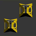 Yellow Heavy Duty Jack Stands For Vehicle Maintenance And Repair Equipment