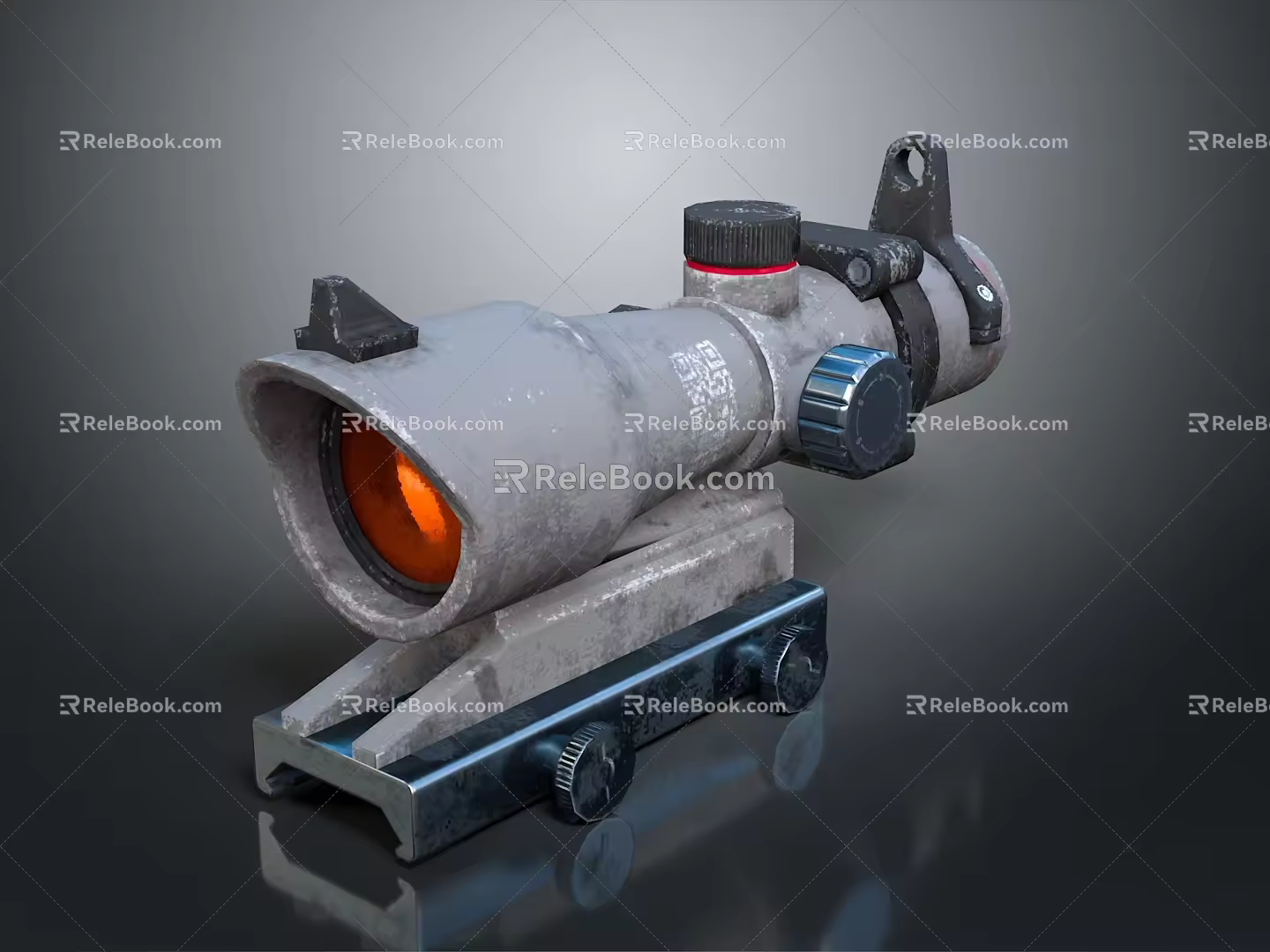 Infrared Steiner Laser Pistol Light Source Firearm Sight Firearm Device 3d model