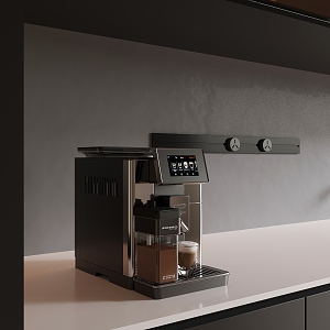 Coffee Machine Metal Stainless Steel Coffee Bean Appliances 3d model