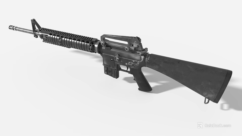 Game and Movie Characters Equipped with Tactical Military Rifles in Action 3d model 