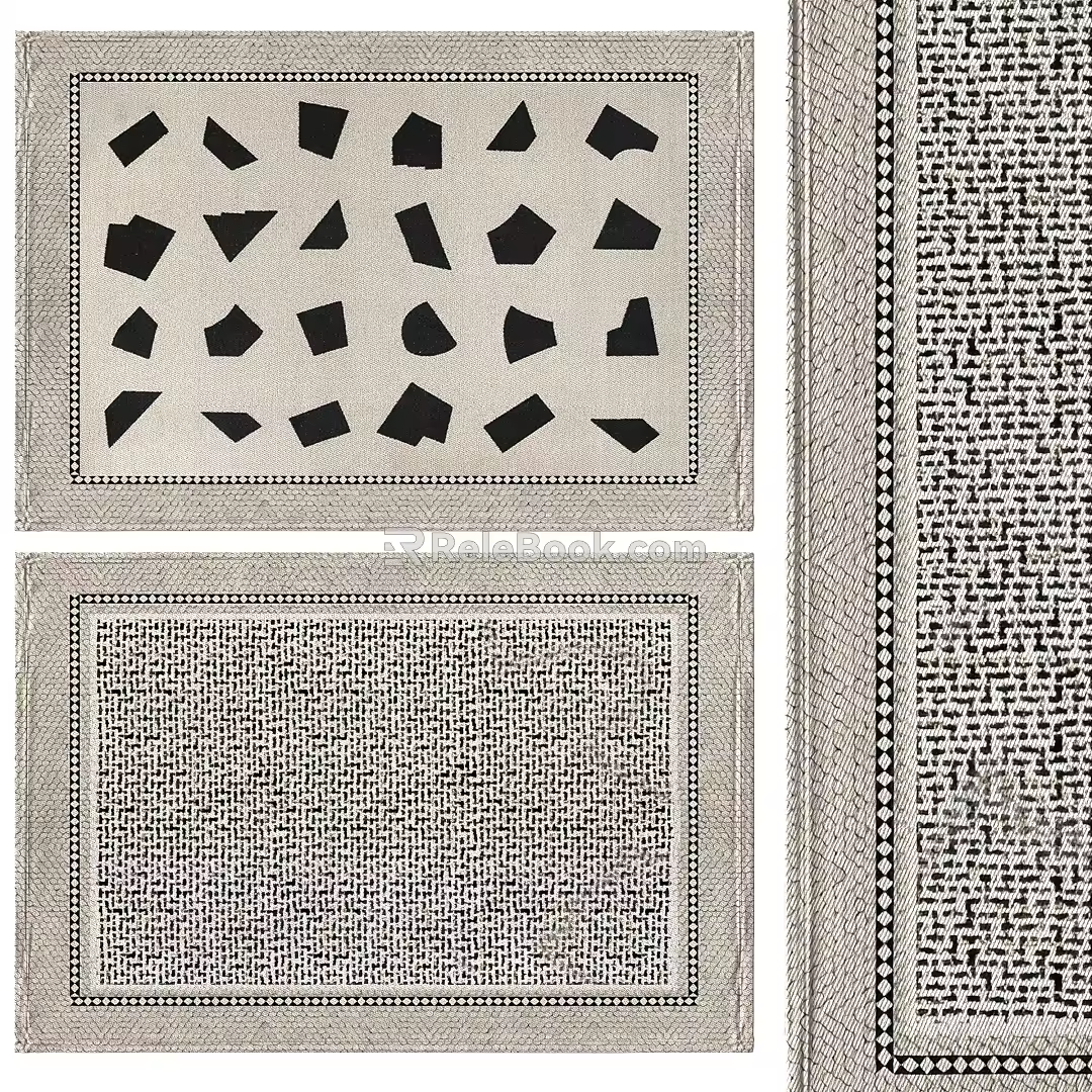Square carpet 3d model
