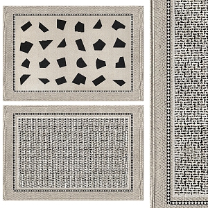 Square carpet 3d model