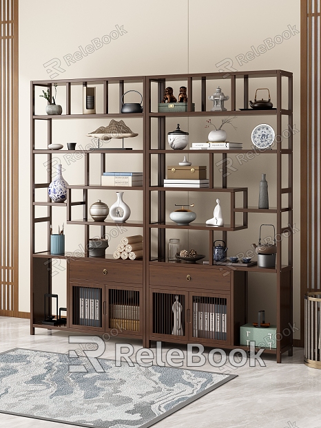 New Chinese Antique Rack model