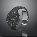 Sleek YISSEI Wristwatch With Stainless Steel Band And Black Dial