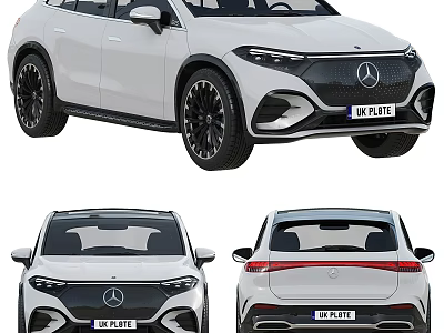 Mercedes Benz SUV Displayed From Various Angles 3d model