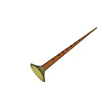Wooden Recorder Musical Instrument With Finger Holes And Yellow Bell On Light Background