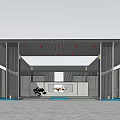 Modern Gate Simple Entrance Gate 3d model