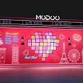 Modern Window Valentine's Day Interactive Device 3d model