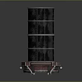 Industrial Cylindrical Metal Structure With Red Accents And Mechanical Hatch Design