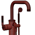 Stylish Bathroom Shower Faucets with Gold and Silver Finishes and Showerhead Components