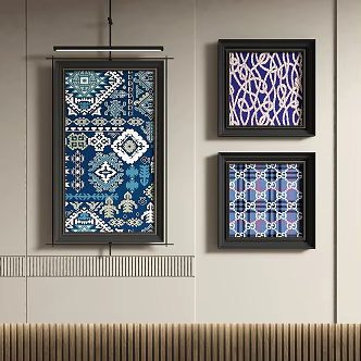 Wall lamp decorative painting 3d model