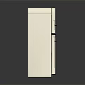 Vintage Style White Refrigerator Freezer With Drawer Design And Sleek Exterior