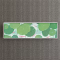Botanical Painting Illustration With Green Leaves Small Red Berries And Little House