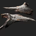 Natural Weathered Stone And Wood Decor Pieces With Rough Textures And Organic Shapes