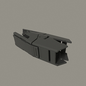 modern mechanical parts 3d model