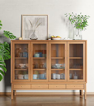 Nordic Sideboard Side Cabinet 3d model