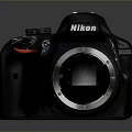 Nikon D3500 DSLR Camera Body With Lens Mount And Control Buttons