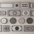 Garden Path Paving With Various Decorative Patterns Circular Square Shapes And Traditional Motifs