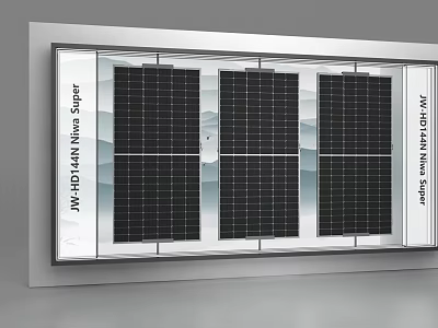 Commercial Solar Panel Equipment With High Efficiency For Business Power Generation 3d model