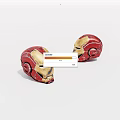 Red And Gold Iron Man Helmet Miniature Models For Collectors