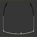 Ray Ban Sunglasses With Gold Frame Blue Lenses And Black Temples Reflective Surface