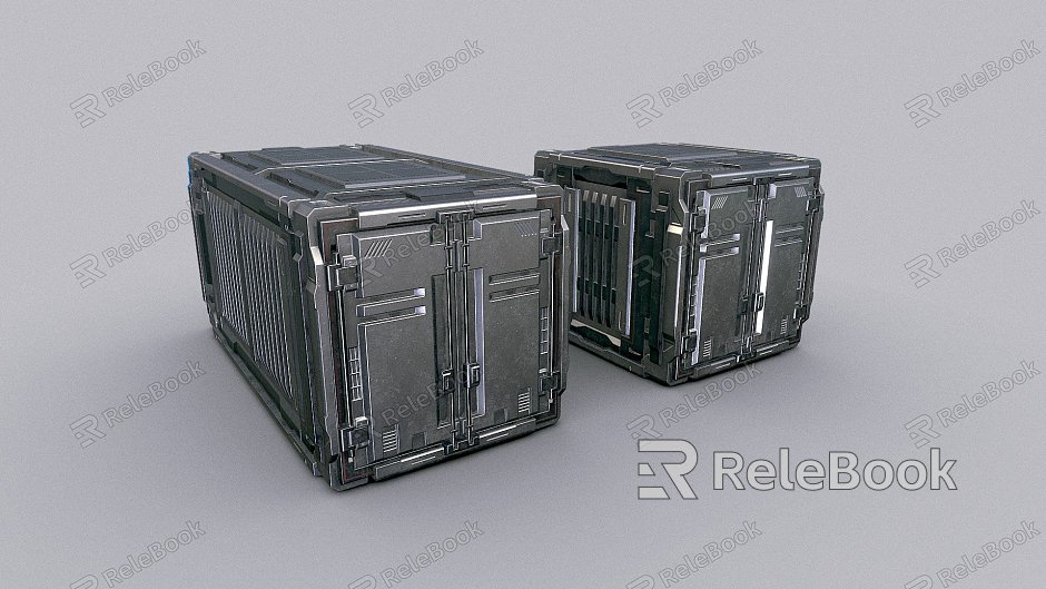 sci-fi industrial container model